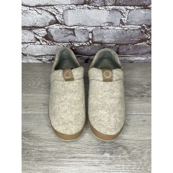 UGG Polartec Ivory Wool Fabric Casual Comfort Loafers Men 8M US/40.5EU 1018240 - Picture 2 of 16